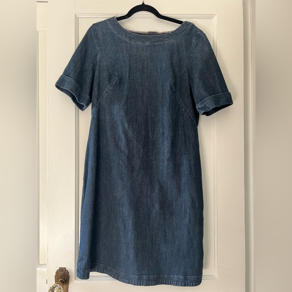 Boden Dark Blue Denim Mini Dress